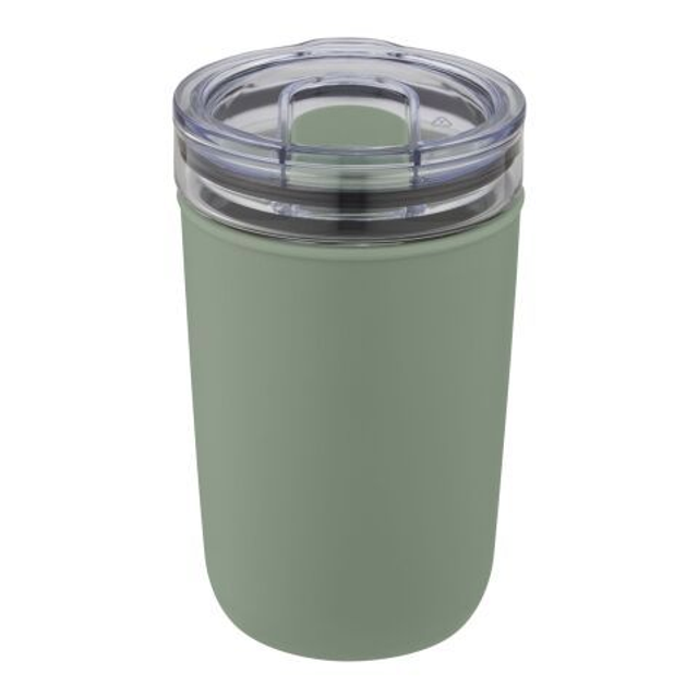 Bello 420 ml glass tumbler with recycled plastic outer wall