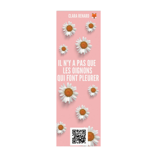 Marque-page &quot;Il n&#039;y a pas que les oignons qui font pleurer&quot;