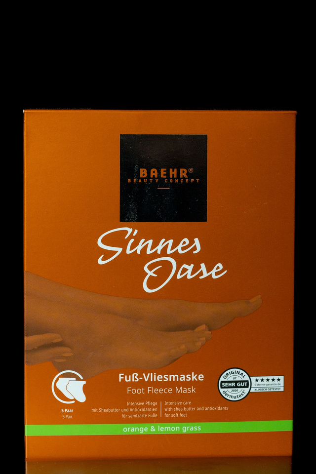Sinnes Oase Fuß-Vliesmaske für 1 Anwendung