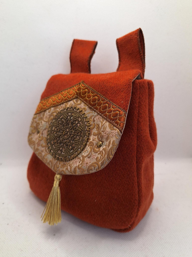 Escarcelle en tissu Orange