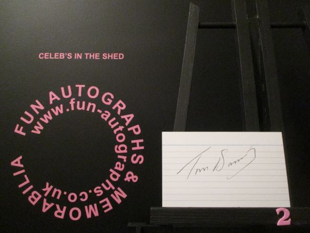 Trevor Bannister Authentic Autographed Index Card (2)