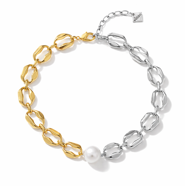 GLAM necklace silver &amp; gold - VIDDA