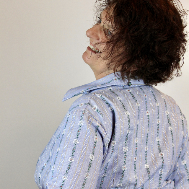 Chemise cintrée - bleu ciel