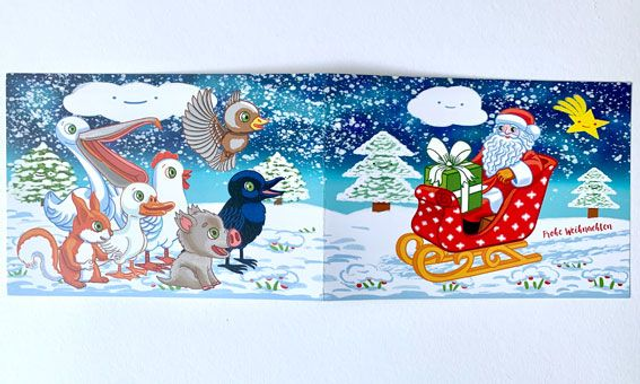 Klappkarte "Frohe Weihnachten" / Folding Card "Merry Christmas"