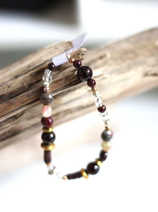 Bracelt Solo perles d&#039;Harmonie - Ancrage &amp; Protection, Force Intérieure+++