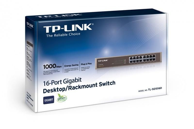 GIGABIT ETHERNET COMMUTATEUR DESKTOP, 16PORTS (5386727)