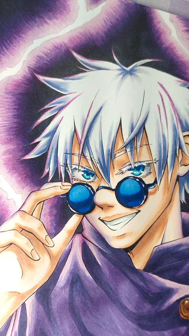 Illustration originale Gojo Satoru Jujutsu Kaisen