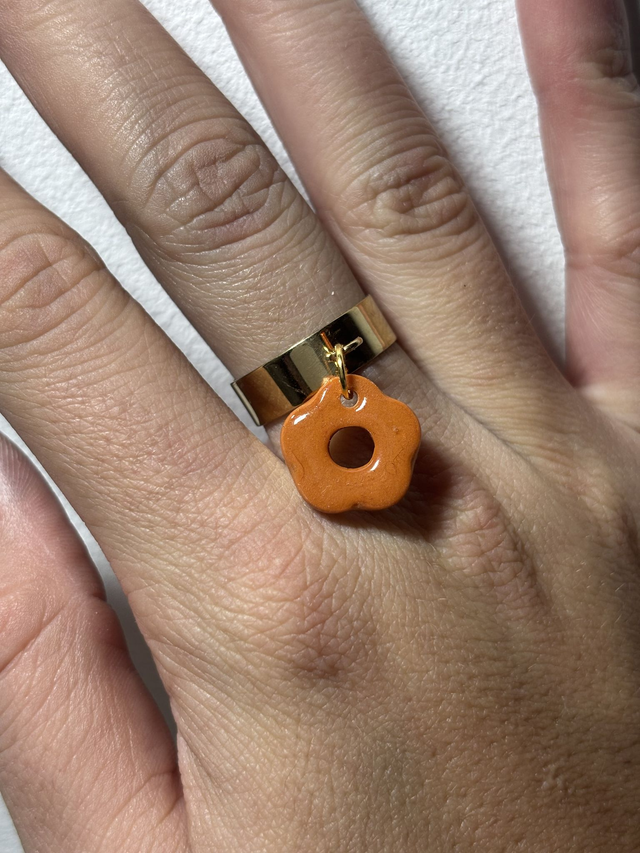 Doré 6mm Pampille Terracotta