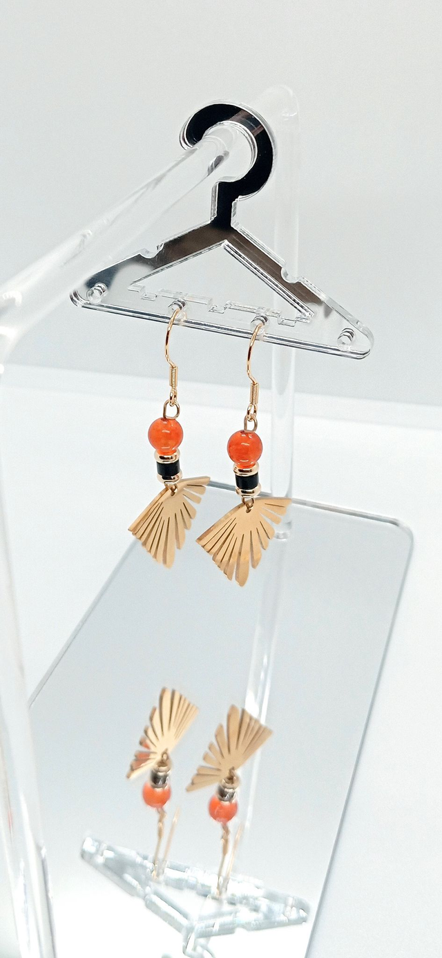 BROMELIA Boucles d'oreilles fait main