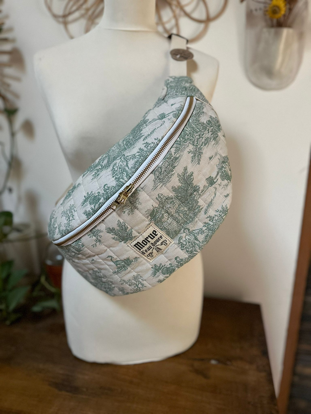 XXL toile de jouy vert