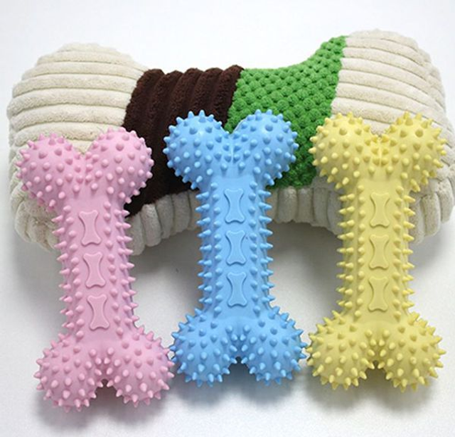 GIOCATTOLO CANE FORMA DI OSSO 12CM