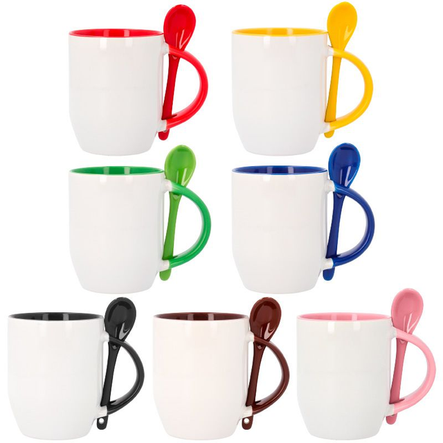 TAZA CERÁMICA CON CUCHARA