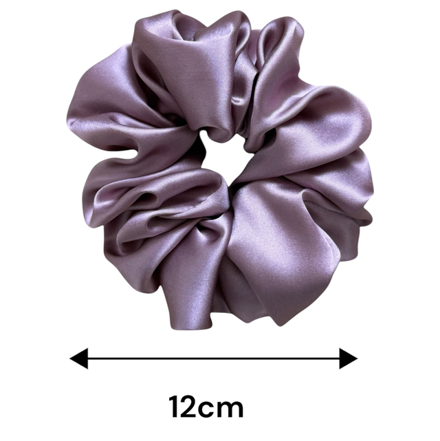 Chouchou en soie - Taille classique - Mauve brume