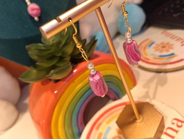 Raspberry Swirl Earrings