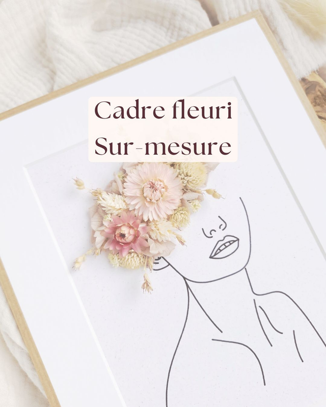 Cadre fleuri SUR-MESURE