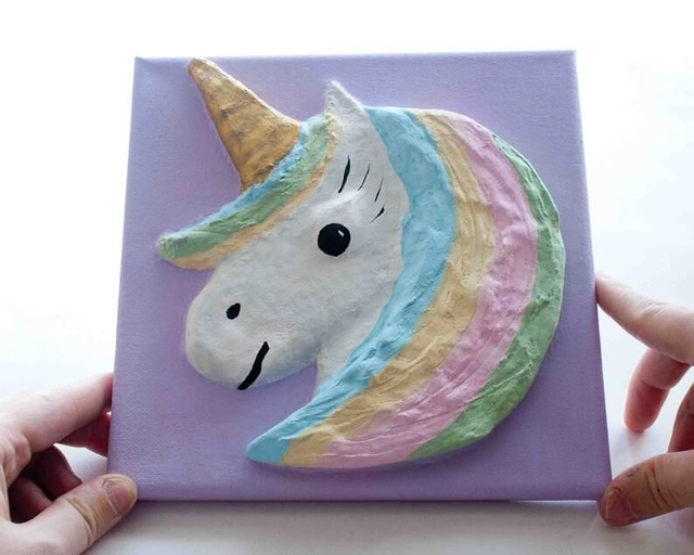 Craft Kit Make Your Own Unicorn Head 3D Picture