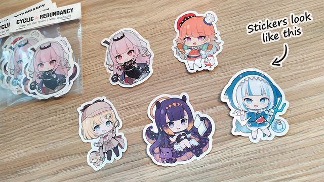 hololive EN Myth/Council/Promise | charms & stickers