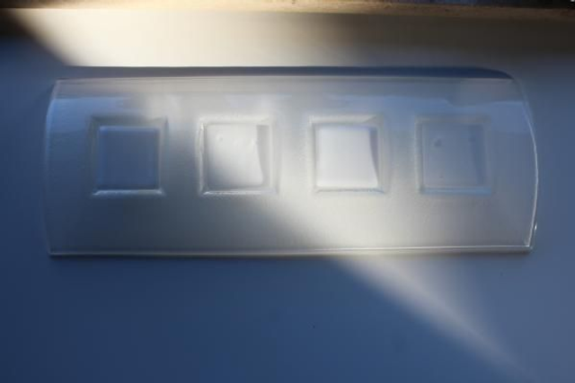 o4 Glas-Tablar gebogen 15 x 39 cm / Opalglas . tk 6 o22020 00 