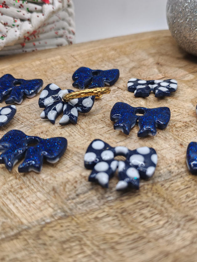 Choupettes nœud bleu réversibles 