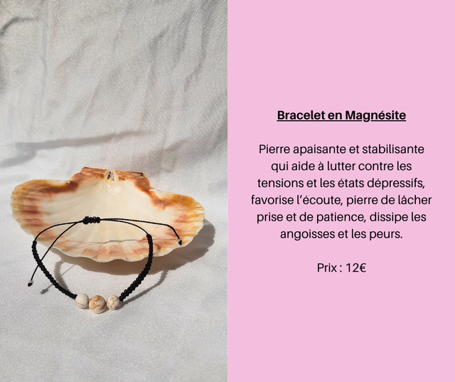 177- Bracelet en Magnésite