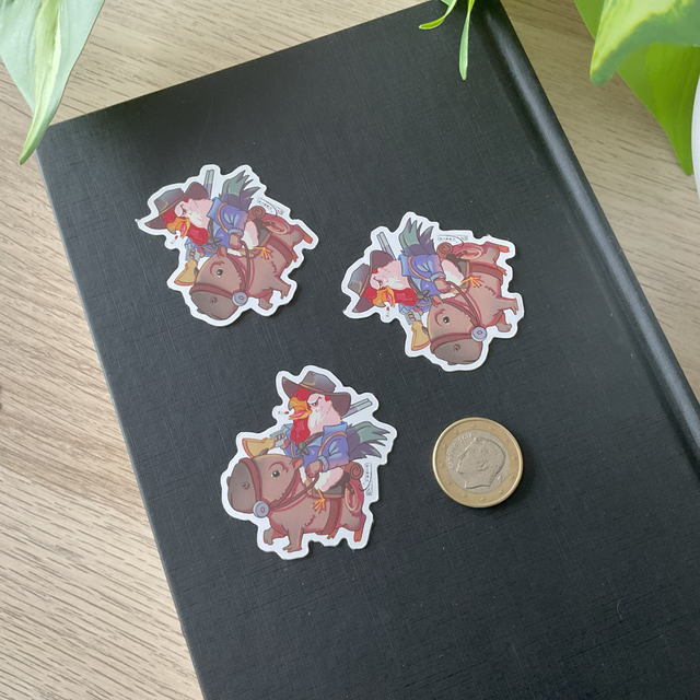 Pegatina - Gallo Cowboy