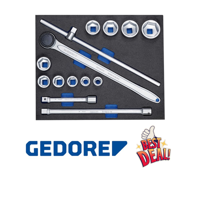 Steckschlüssel-Sortiment 3/4" in Check-Tool-Modul 14-teilig 2005 CT3-32 