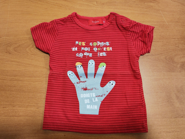 t-shirt 3 mois