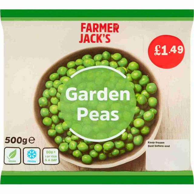 Farmer Jack's Garden Peas 500g