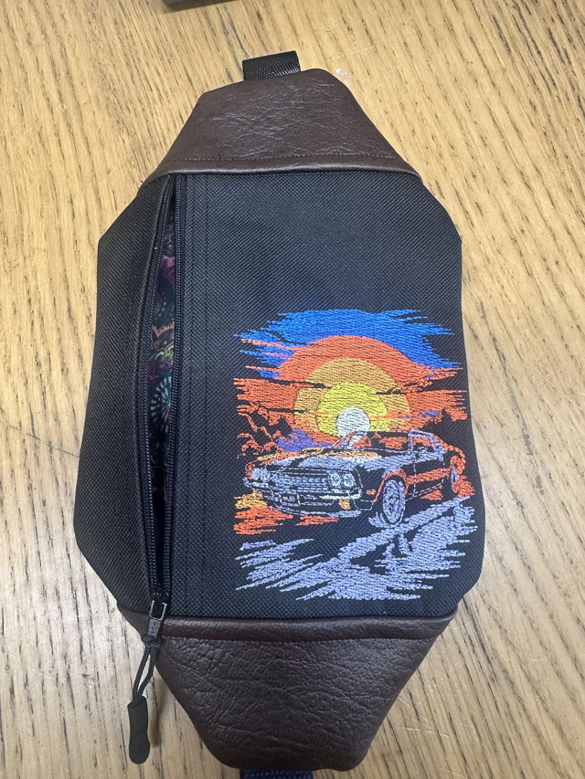 Crossbody Bag - Muscle Car Sunset