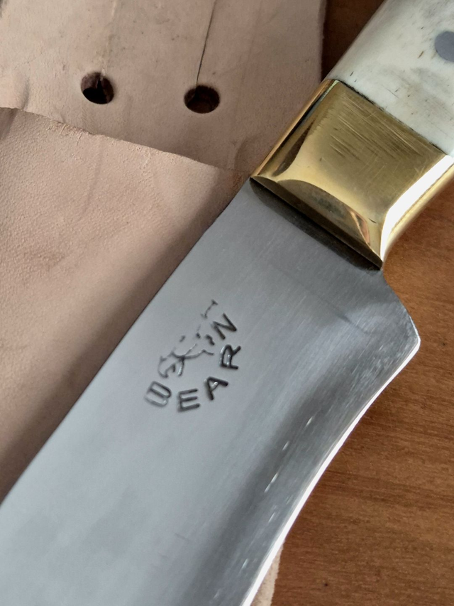 Faca Companheira Mini Bowie 4 Pol Aço Inox 420c Osso Bovino