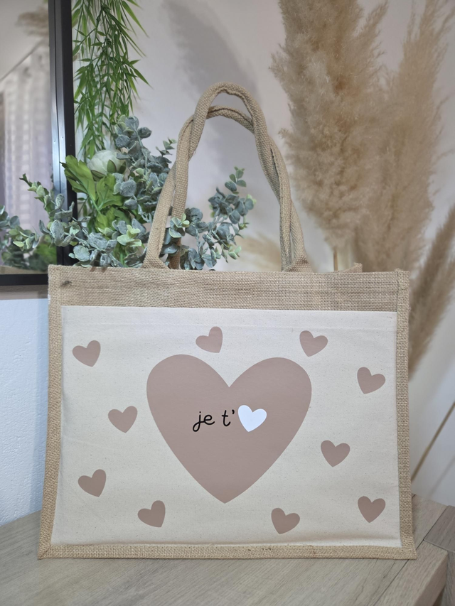 Cabas &quot;je t&#039;aime&quot;