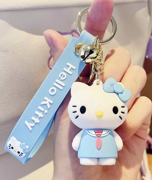 0206 - Hello Kitty - staand - blauw