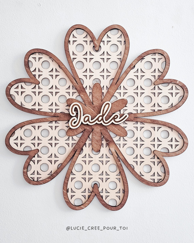 Suspension murale - fleur