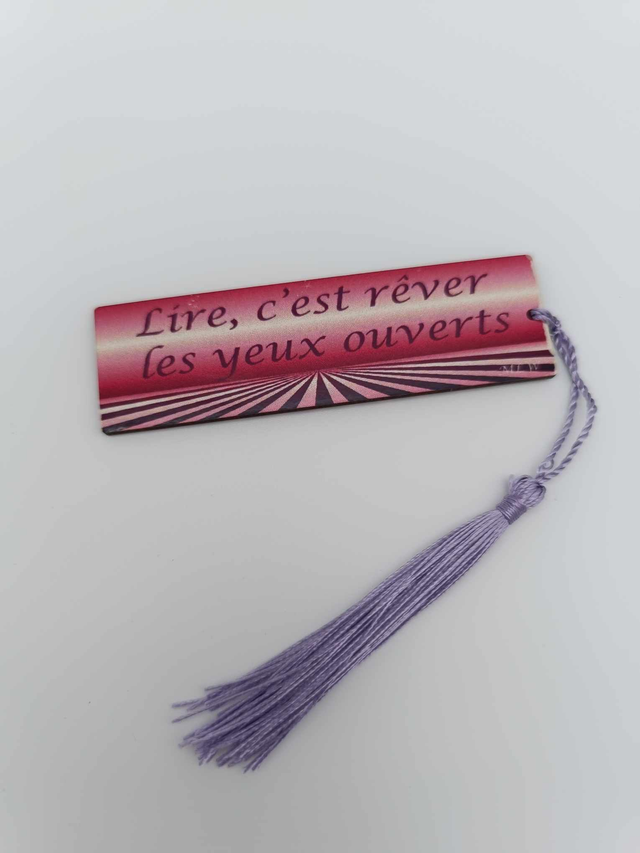 Petit marque-pages en bois sublimé 