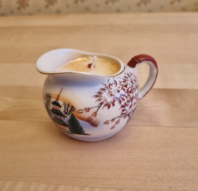 Kerze im Milchkännchen - Unikat