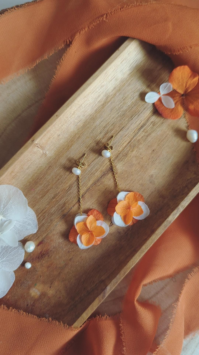 Boucles d'oreilles Sunset Glow - Perles d'eau douce 