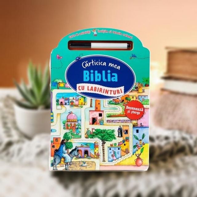 Biblia cu labirinturi. Deseneaza si sterge - Autor necunoscut