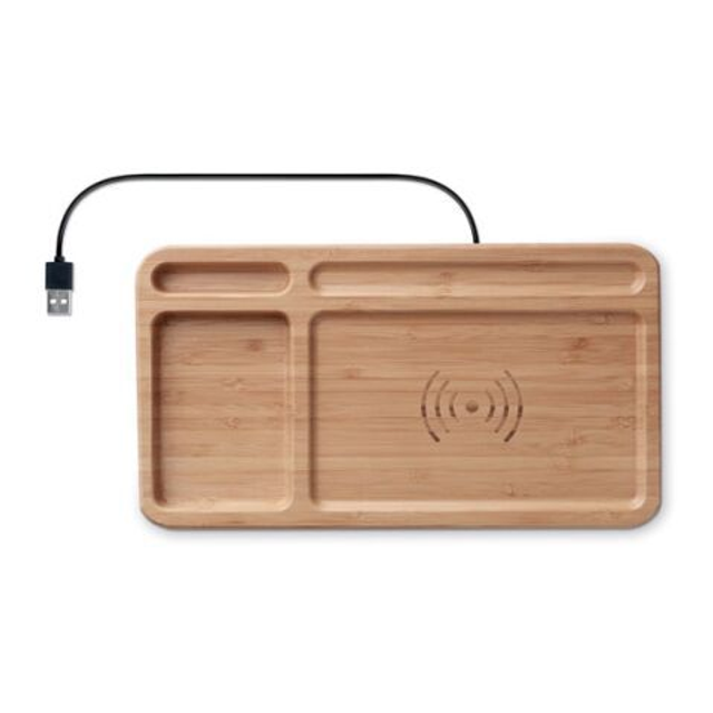 Bamboo wireless desk charger 5W