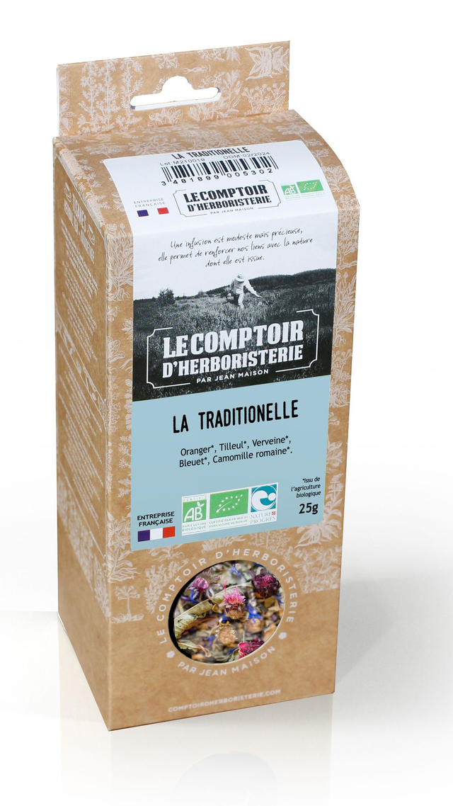 Tisane "la traditionnelle" du soir bio 25g VRAC - le comptoir d'herboristerie