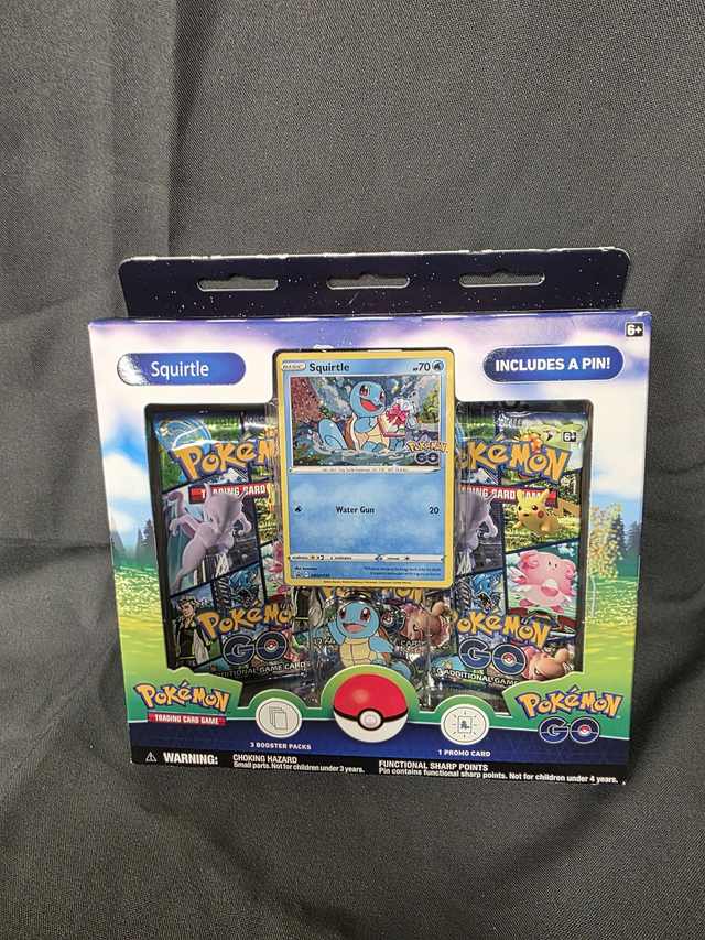 Pokemon go squirtle pin collection box