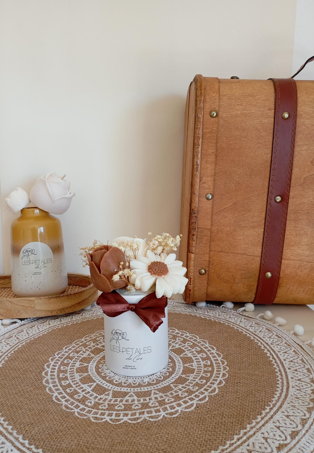 Mini Bouquet Éternel “Élégance Cappuccino”