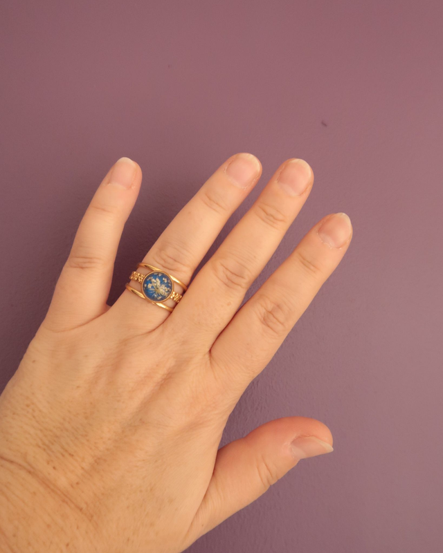 Bague fleurie Promesse | BA047 | Ombelles