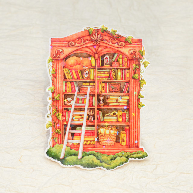 "Magic Bookcase" XL vinyl sticker