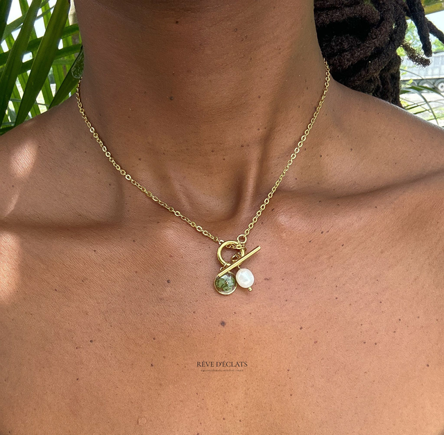 Collier - Feuille d’Olivier