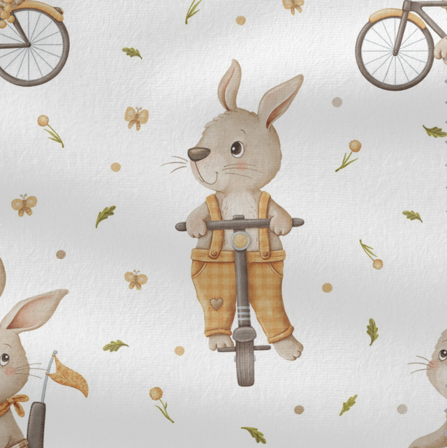  French Terry 0,5m Hase Fahrrad 