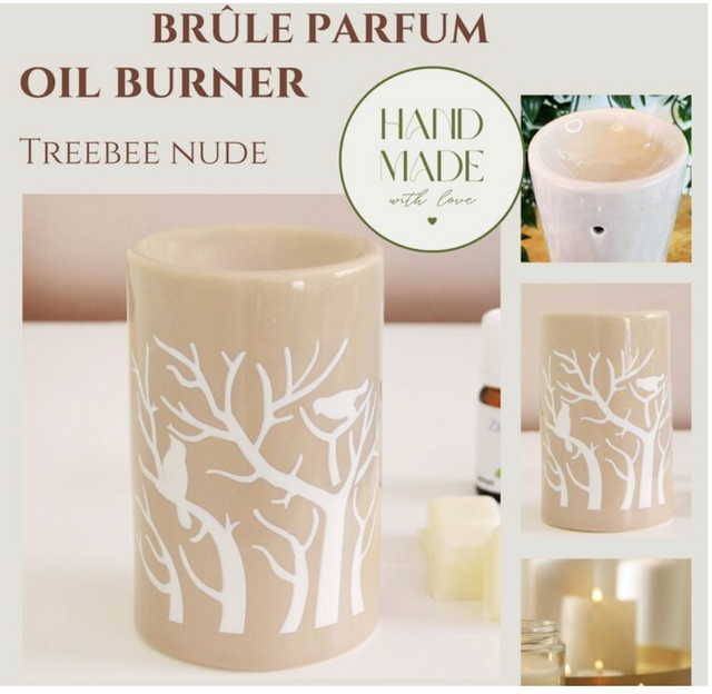 Brûle Parfum – Treebee Nude – Diffusion Cires Parfumées, Huiles Essentielles – Accessoire Aromathérapie – Idée Cadeau Déco