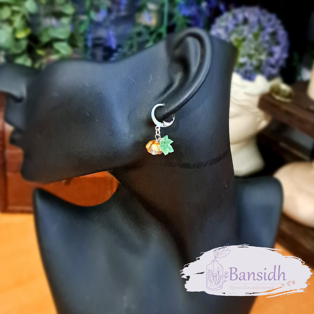 Boucles d'oreilles citrouilles