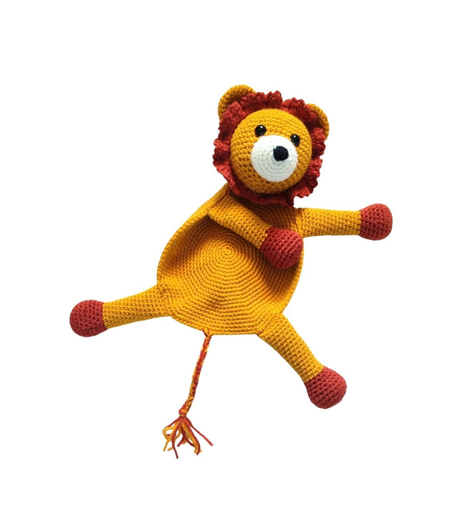 Doudou plat lion