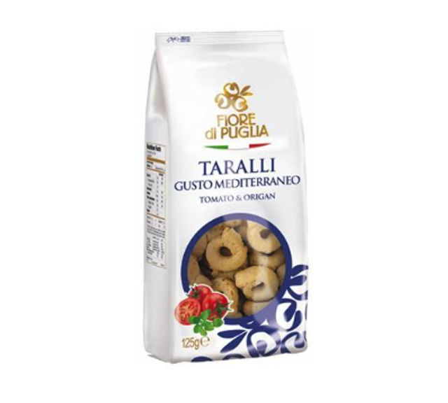 Fiore di puglia - Taralli - Mediterrán ízesítésű 250g