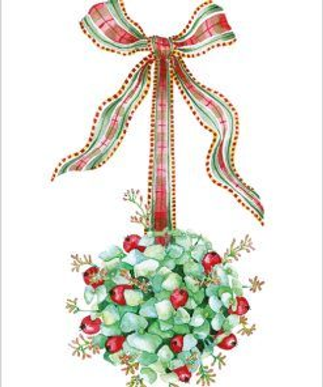 XCB04 Mistletoe Ball – Pack of 8 Charity Cards